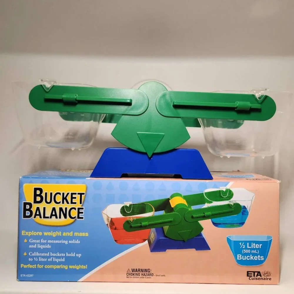 Bucket Balance Weight and Mass Science Math Manipulatives Mathematics Scale Tool